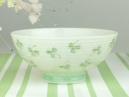 ごはんがつきにくい茶碗 クローバー グリーン 中平