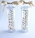 Bridesmaid tumbler gift bridal party acrylic cups with lids