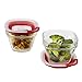 Rubbermaid Easy Find Lids Glass Food Storage Container, 1.5 Cup, Racer Red