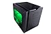 APEVIA X-QPACK3-GN Micro ATX Cube Gaming/HTPC Case, Supports Video Card up to 320mm/ATX PS, 2xGreen Windows, USB3.0/USB2.0/HD Audio Ports, 1 x 140mm Green LED fan, Flip Open Design, Dust Filter–Green