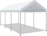 ADVANCE OUTDOOR 10x20 ft Heavy Duty Carport Potable
