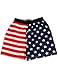 Fun Boxers - Mens American Flag Boxer Shorts, Red, White, Blue 31344-Large