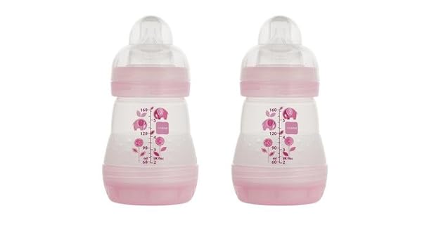 mam baby bottles pink