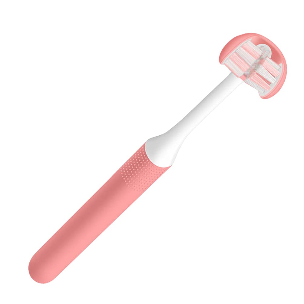 EXCEART 3D Wrapping Toothbrush - U-Shaped 3-Sided Manual Toothbrush for Easy Teeth Cleaning Compact Size 20 X 3 X 2Cm Ideal for Oral Care