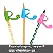 training grips for pencil, Firesara Original Pencil Training Gripper Monkey Design Posture Correction for Kids Preschoolers Children Adults Special Needs Handwriting Aid for Lefties or Righties (3PCS)