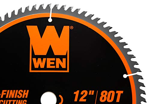 WEN BL1280 12-Inch 80-Tooth Fine-Finish Professional Woodworking Saw Blade for Miter Saws photo 5