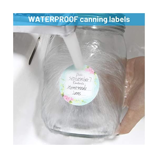 300 pc. Cute Floral Canning Labels