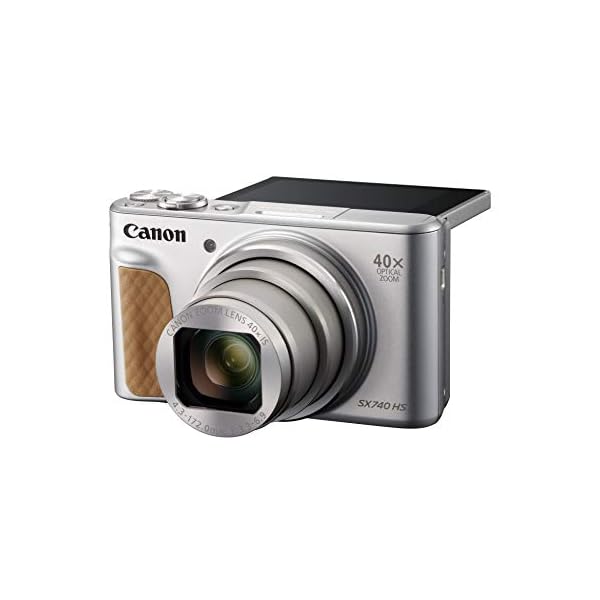 Canon PowerShot SX740 HS Digitalkamera (20,3 MP, 40-fach optischer Zoom, 7,5cm (3 Zoll) Display, DIGIC 8, 4K Ultra HD, HDMI, WLAN, Bluetooth, Blendenautomatik, Zeitautomatik), silber – Bild 6