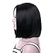 Junbeauty Synthetic Hair Wigs Bob Hair Wigs Middle Part Synthetic Full Wigs For Women(1#)