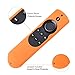 Case for Fire TV and Fire TV Stick Voice Remote 5.9inch, Akwox Light Weight [Anti Slip] Shock Proof Silicone Remote Case Cover with Lanyard (Orange)