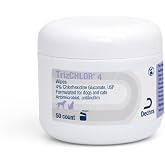 TrizCHLOR 4 Wipes for Dogs and Cats, 50 Count | Antibiofilm; Packaging May Vary