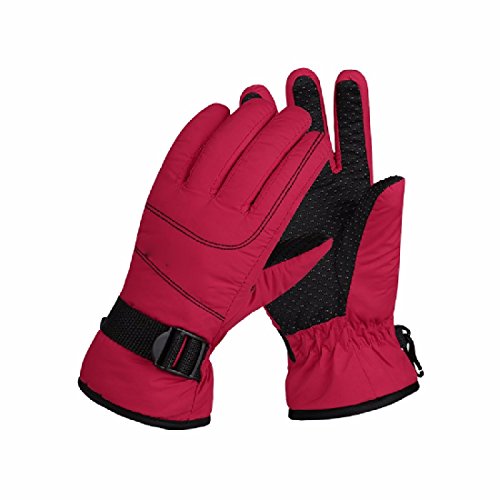 BBSLT Warm ski gloves winter outdoors men and women riding Motorcycle Electric windproof padded and fleece winter cotton gloves,J