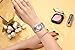 Fashion Womens Watches Silver Analog Quartz Bangle Rhinestone Waterproof Stainless Steel Hollow Wrist Watch Bracelet
