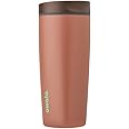 Owala SmoothSip Slider Insulated Stainless Steel Coffee Tumbler, Reusable Iced Coffee Cup, Hot Coffee Travel Mug, BPA Free 20 oz, Grey/Brown (Cozy Cocoa)