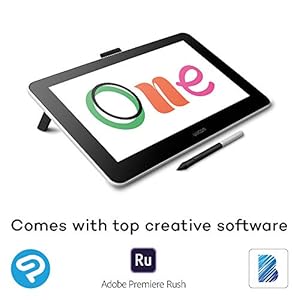 Wacom One Creative Tavoletta Display con Software Inclusi, Display 13.3" Full Hd 1920 x 1080, Penna Precisa - Per l'Home Office e l'E-Learning, CompatibilitÃ  Windows, Android, Mac - immagine 3