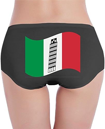 YZHBIon Pisa Tower On Background Of Italy Flag Women's Comfort Low-Waist Underwear