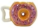 Fairly Odd Novelties Donut Shape Novelty Doughnut Coffee Mug, Brown