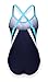 ReliBeauty Women's Adjustable Strap Cross Back One Piece Swimsuits (XX-Large(US12-14), Navy Blue)