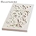 SaSa Design Border Silicone Mold Fondant Mold Cake Decorating Tools Chocolate Gumpaste Mold (Grey border Mold)