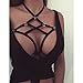 Verypoppa Women's Sexy Stretchy Cupless Cage Harness Bra Underwear (L, 1)
