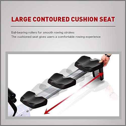 JOROTO Magnetic Rowing Machine Rower - Row Machine Exercise Equipment Workout Rowing Machine for Home Use - Thumbnail 4