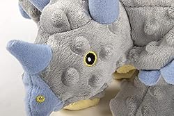 goDog Dinos Frills Squeaky Plush Dog Toy, Chew