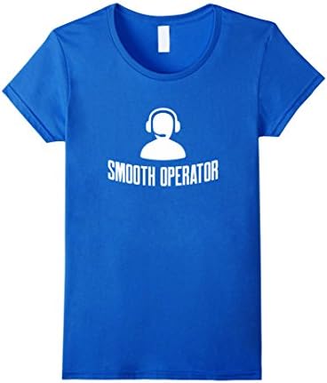 Womens Smooth Operator T-Shirt - Charmer Casanova Womanizer Tee Medium Royal Blue