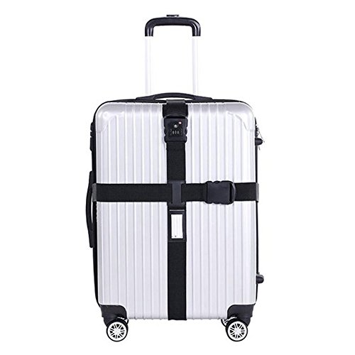 image for Newtion TSA Travel Luggage Strap with 3 Dial Approved Lock,Adjustable 
