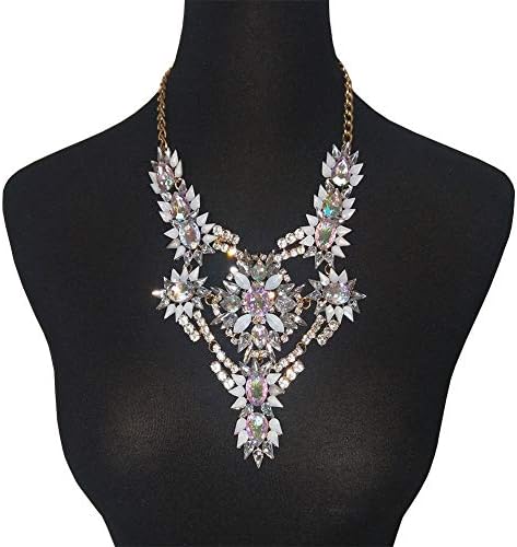 NABROJ 6 Colors 1 PC Glamorous Crystal Body Chain Costume Belt Chain Jewelry with Gift Box