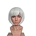 BESTUNG Short Straight Bob Hair Wigs with Flat Bangs for Women Multi Color Cosplay Party Costume Wig (1001#)