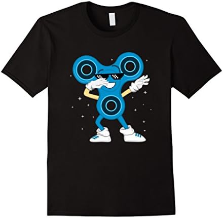 Mens Dab Fidget Spinner T-Shirt Cool Dabbing Tee Medium Black