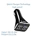 Car charger, ZoiyTop 48W Dual Port USB Car Charger, Quick car usb adapter for iPhone7/7Plus/6/6s/6plus/6s plus, iPad Pro/Air2/mini, Galaxy S7 /S6 / Edge / Plus, Samsung, LG, Motorola, HTC(Black)