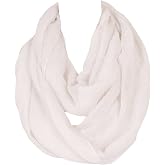 Daguanjing Fashion Lightweight Solid Infinity Circle Loop Scarfs For Women