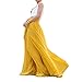 MELANSAY Women's Beatiful Bow Tie Summer Beach Chiffon High Waist Maxi Skirt