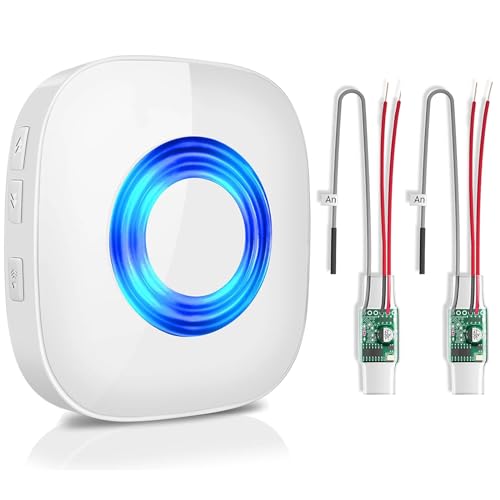 Photo 1 of Doorbell Extender To Use With Existing Wired Doorbell with 2 Extender+1 Receiver?656 FT Range, 58 Chimes and 5 Volume Levels & LED Flash, Door Chime Extender for Home/Garage/Basement