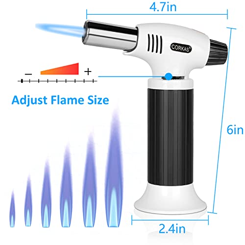 CORKAS Butane Torch, Professional Butane Torch Lighter, Refillable