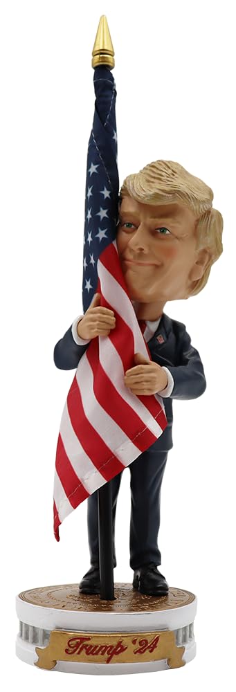 Trump America President Bobblehead Bubble Head Oscillating Doll USA Flag Donald J. Trump Limited Edition Collectible Figure