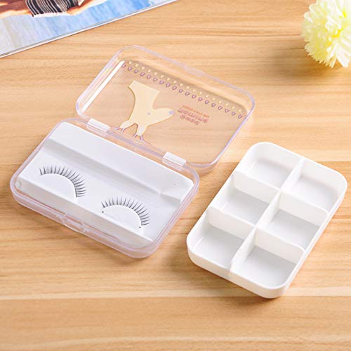 Gold Happy 2 Sizes Portable Mini Cartoon Plastic Pill Box Medicine Case for Healthy Care Empty Drugs Box for False Eyelashes
