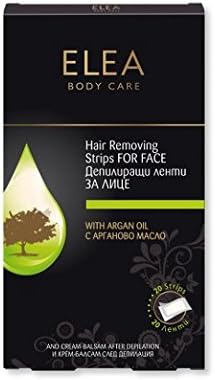 Elea Hair Removing Strips for Face with Argan Oil X 20 Strips + Calming Balm 15 G. / 0.5 Fl. Oz