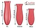 Crucible Cookware Silicone Hot Handle Holders (Extra Large, Red)