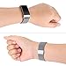 Maledan Metal Replacement Bands Compatible for Fitbit Charge 3 and Charge 3 SE, Milanese Loop Accessories Stainless Steel Mesh Magnetic Band with Unique Magnet Lock for Charge 3, Silver, Small