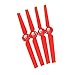 Katoot@ 4 Pairs Black Propellers Rotor Blade Sets A & B for YUNEEC Typhoon G Q500 Q500+ Q500 4K RC Air Force Airplane Helicopter Propeller Quadcopter Drone (Red)