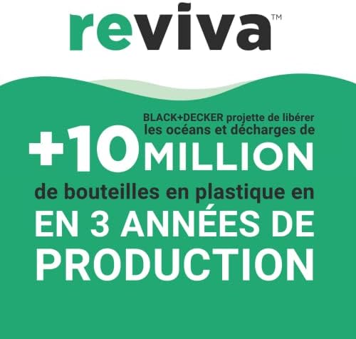 Perceuse Visseuse 12V REVIVA avec Batterie Intégrée 1.5Ah 80 Accessoires et boite à outil avec organiseurs 12,5" REVDD12ASTB-QW