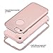 ULAK iPhone 7 Case, Hybrid Soft Rubber & Silicone + Hard PC Dual Layer Protective Cover for Apple iPhone 7 4.7 Inch, Rose Gold