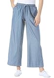 Women's Plus Size The Summer Denim Palazzo Jean