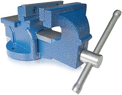 Brüder Mannesmann Industrial Vice 100 mm M 712-100, Blue - Image 5
