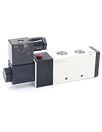 Baomain neumática Aire Válvula solenoide 4 V310 10 DC24 V 3 W 5 Way 2 Posición PT3 8" internamente piloted Acting Tipo único Tetera Control