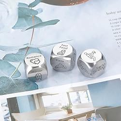 3PCS Funny Dice Anniversary for Men Women Him Her