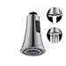 KES Kitchen Sink Faucet Head 2-Function Replacement Pull Down Kitchen Sprayer Pull Out Spray Head with Check Value G 1/2 Connections Brushed Nickel, PFS2-BN-KES