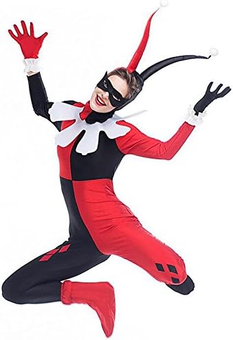 Hallowmax's Halloween Cosplay Harry Quinn Role-playing Clown Joker Costumes